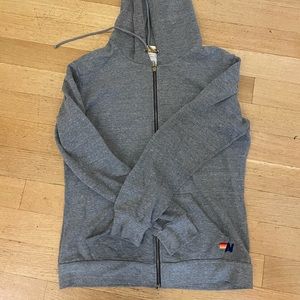 Aviator Nation Signature Crew Lightening Bolt Zip Hoodie